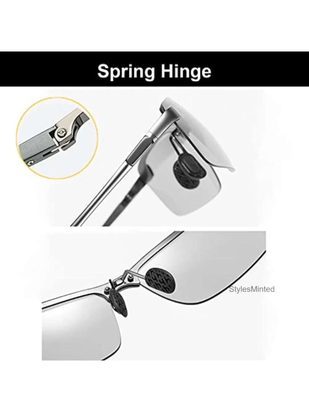 Photochromic Polarized Sunglasses Driving Safety Glasses Men Women